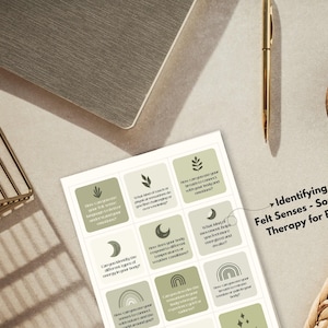 Somatic Awareness Journal Prompts, PTSD Therapy Cards (Digital Download) image 4