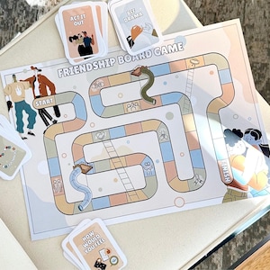 Juego de mesa de habilidades sociales y amistad para niños, aprendizaje socioemocional, comunicación asertiva, resolución de conflictos, terapia de grupo y relaciones saludables. imagen 6