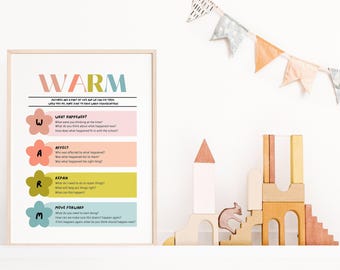 Restorative Justice Poster, Warm Communication Art (Digital Download)