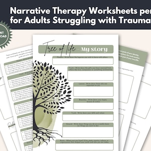 Narrative Therapy Tree of Life for Trauma PTSD Mental Health Etsy
