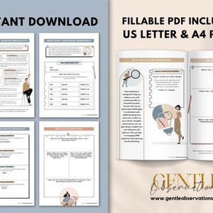 Self-monitoring Executive Functioning Worksheets for Teens & Adults ...
