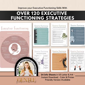 Executive Functioning Toolkit: ADHD Therapy Worksheets (Skills & Strategies)