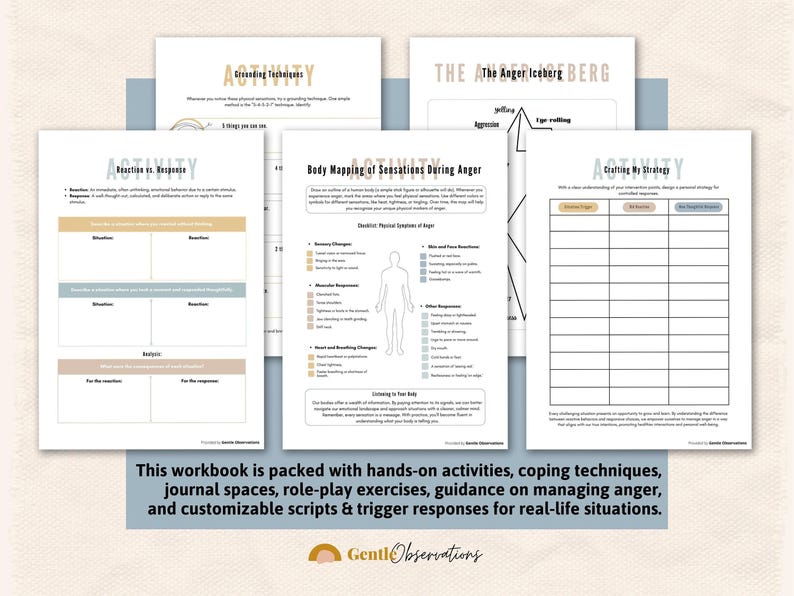 This workbook is packed with hands-on activities, coping techniques, journal spaces, role-play exercises, guidance on managing anger, and customizable scripts and trigger responses for real-life situations