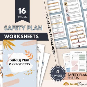 Trauma Therapy Worksheets Bundle, PTSD, Coping Skills (Digital Download) image 9
