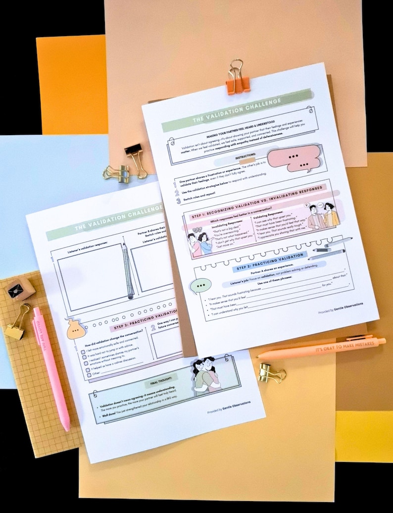 Couples Therapy Workbook: Communication Styles, Boundary Setting - Digital Download image 5