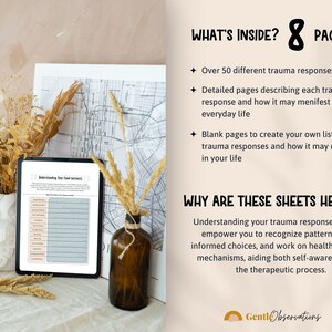 Signs of Fight Flight Freeze and Fawn Response Worksheets for ...