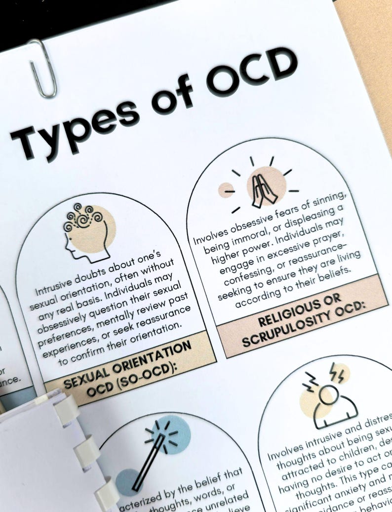 OCD Workbook, CBT Worksheets, Exposure Therapy Tools (Digital Download) image 3