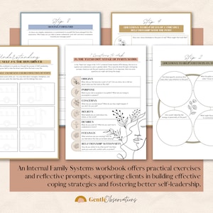 Internal Family Systems Worksheets, IFS Cheat Sheets, Parts Mapping Exercise, IFS Protectors, Therapy Worksheets, Trauma, Anxiety Sheets image 3