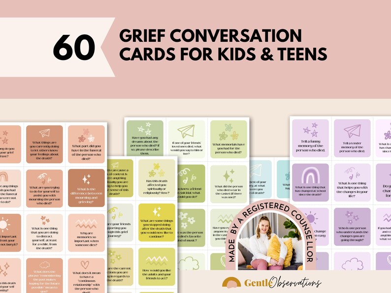 Grief and Loss Therapy Bundle, Grief and Loss Worksheets, Narrative Therapy, Conversation Cards, Kids Coping Skill Toolbox, Therapy Sheets image 6