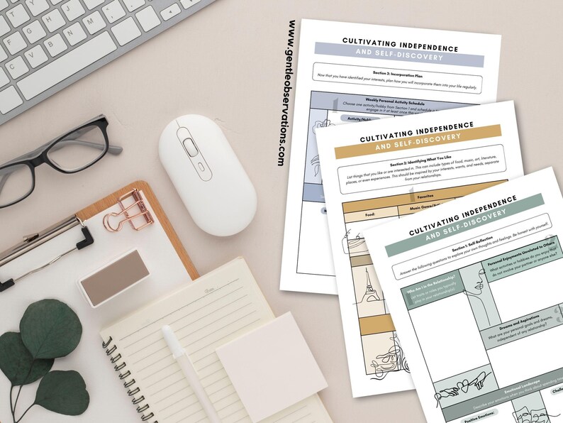 Self-Awareness Worksheets for Co-Dependent Relationships, Finding Yourself In Co-Dependent Relationships, Codependency Therapy Worksheets image 3