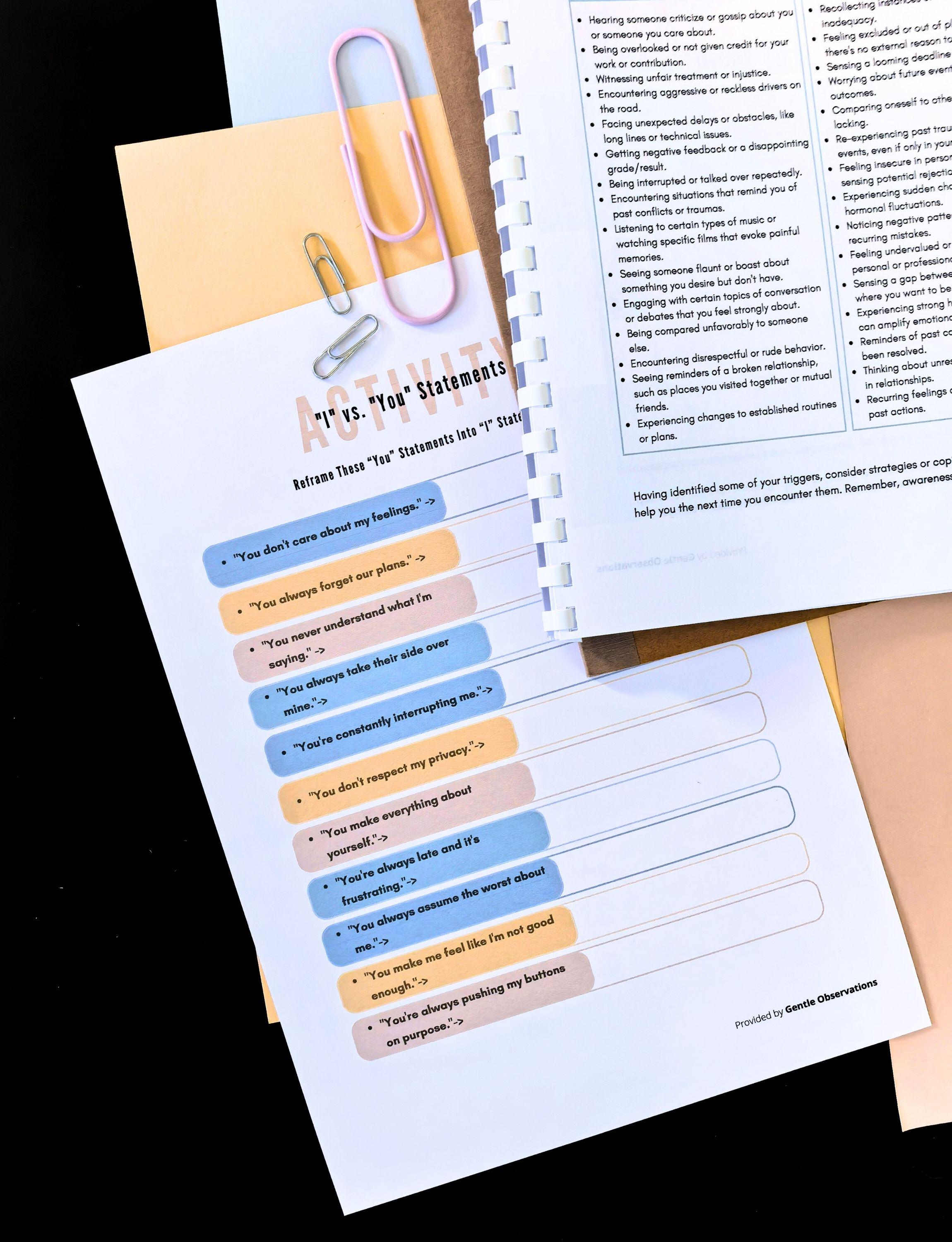 Anger Management Workbook for Teens and Adults, Anger Coping Skill ...