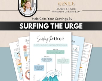 Urge Surfing Technique, Substance Use Worksheet, Addiction Recovery, Sobriety Worksheet, Crisis Protocol, Addiction Aid, Mindfulness Scripts