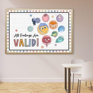 Inside Out 2 Bulletin Board Kit for School Counselors, Classroom ...