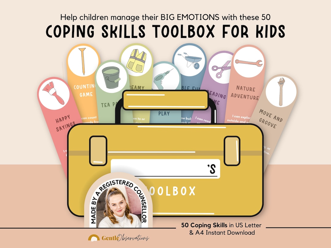 Coping Skills Toolbox for Kids Calming Corners and School Counseling ...