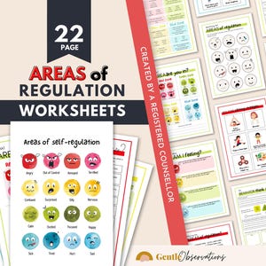 ADHD Executive Functioning Worksheet Bundle for Kids, ADHD Planner, ADHD Counseling, Emotional Regulation Coping Skill Cards, Social Skills image 8