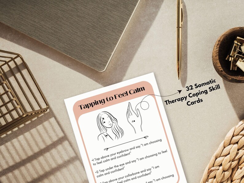 Somatic Therapy Cards: Nervous System Coping Skills (Instant Download) image 4