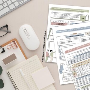 Couples Therapy Workbook: Communication Styles, Boundary Setting - Digital Download image 9