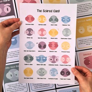 Trauma Reaction Cards for Kids, Identifying Trauma Survival Patterns ...
