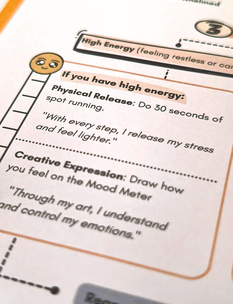 Decision Trees: Emotional Regulation Game for Teens and Children, Art Therapy Worksheets, Coping Skills, Mindfulness, Identifying Emotions image 12