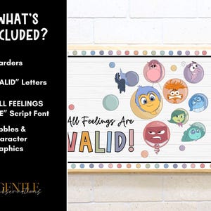 インサイド・アウト2 スクールカウンセラー向け掲示板キット 教室掲示板装飾 社会情動的学習 対処スキルセラピーツール 画像 4