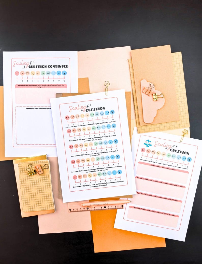SFBT Worksheets Bundle for Kids, Solution Focused Therapy Worksheets ...