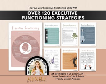 Executive Functioning Toolkit: ADHD Therapy Worksheets (Skills & Strategies)