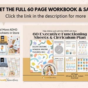 Kids Time Management Worksheets, ADHD Worksheets, ADHD Planner, Executive Functioning Skills, Social-Emotional Learning, School Counselor image 6