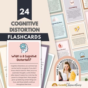 DBT Therapy Mega Bundle, Worksheets, Flashcards, Journal (Digital Download) image 7