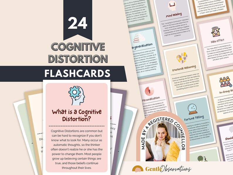 DBT Therapy Mega Bundle, Worksheets, Flashcards, Journal (Digital Download) image 7