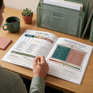 Gottman Method Couples Therapy Workbook, Relationship Counseling Printable, Marriage Communication and Conflict Resolution Tool image 7