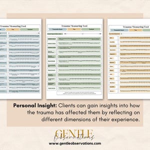 Complex Trauma Communication Tool & Trauma Therapy Assessment for Counseling, Processing C-PTSD Worksheets, Trauma Reaction Worksheets image 4