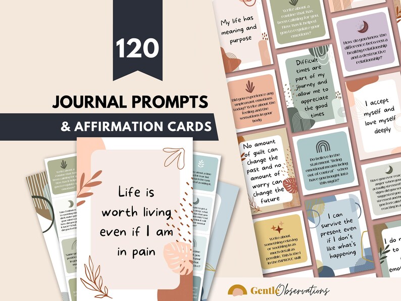 DBT Therapy Mega Bundle, Worksheets, Flashcards, Journal (Digital Download) image 4