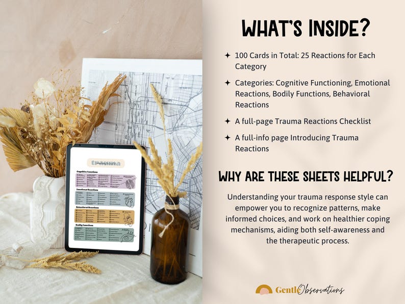Common Trauma Reactions Checklist and Card Deck, Cognitive Functioning ...