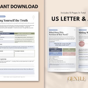Who Am I, Really? Self-Esteem Workbook | Inner Critic, Values, Identity | Anxiety, Depression | Therapist Tools | Printable PDF image 11