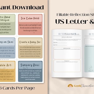 Self-Harm Coping Skill Cards for Teens - Depression and Anxiety Support image 12