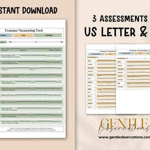 Complex Trauma Communication Tool & Trauma Therapy Assessment for Counseling, Processing C-PTSD Worksheets, Trauma Reaction Worksheets image 7