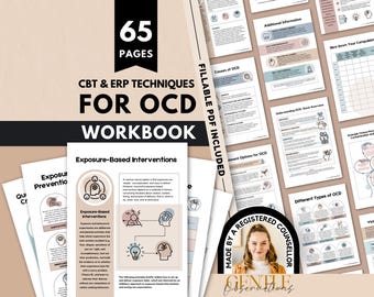 Zeszyt ćwiczeń OCD, arkusze ćwiczeń CBT, narzędzia terapii ekspozycyjnej (do pobrania w wersji cyfrowej)