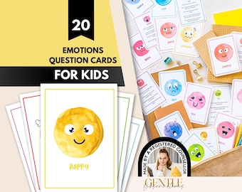 Emotional Regulation Feelings Cards, Calming Corner Decor (Digital Download)