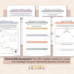 People Pleasing Vs Being Compassionate - Relational Worksheets On Boundaries, Assertiveness, Self-Awareness, Self-Esteem & More image 5