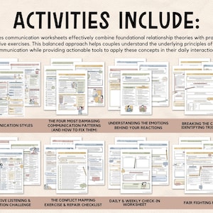 Couples Therapy Workbook: Communication Styles, Boundary Setting - Digital Download image 7