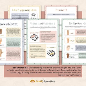 Flip Your Lid Hand Model for Emotional Regulation, Neuroscience Psychoeducation Handout, Brain Chemicals, Self-Awareness and Coping Skills image 3