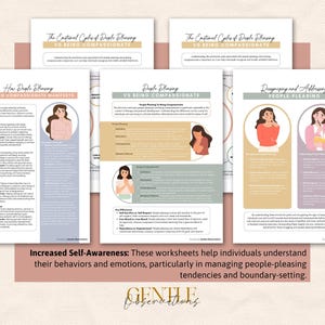 People Pleasing Vs Being Compassionate - Relational Worksheets On Boundaries, Assertiveness, Self-Awareness, Self-Esteem & More image 4