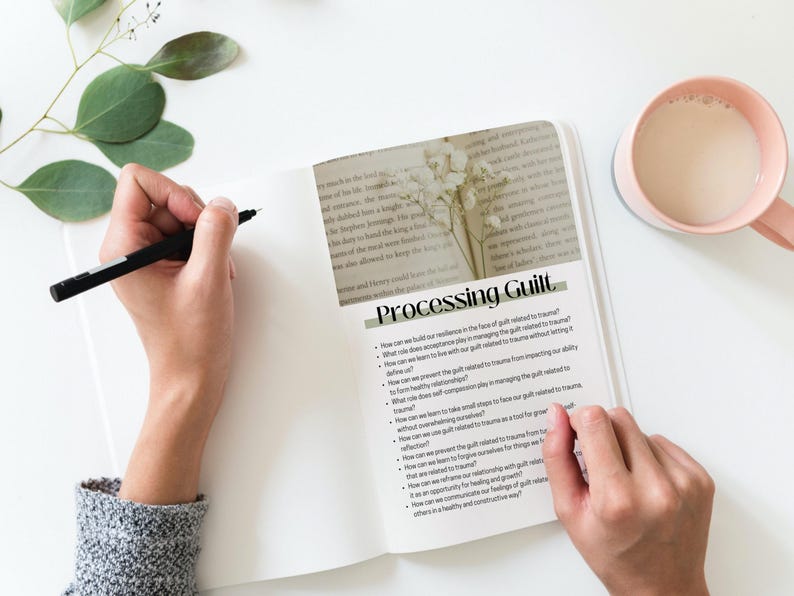 1001 preguntas para el diario de procesamiento emocional, preguntas de terapia, libro electrónico para el alivio de la ansiedad, cuaderno de ejercicios de preguntas reflexivas sobre salud mental imagen 6