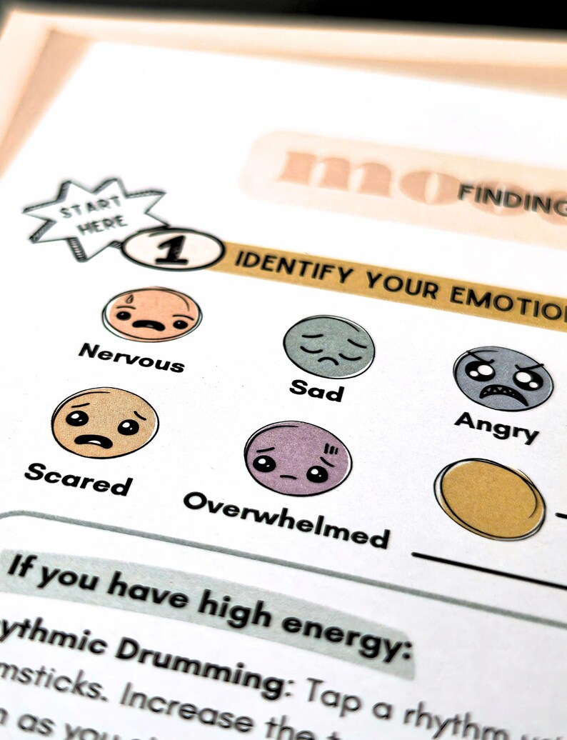 Decision Trees: Emotional Regulation Game for Teens and Children, Art Therapy Worksheets, Coping Skills, Mindfulness, Identifying Emotions image 6