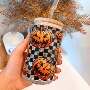 Pumpkin Check Can Glass