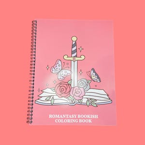 Libro para colorear de fantasía romántica para amantes de la lectura, llamativo y fácil, 8.5 x 11, actividad relajante, autocuidado, para quienes disfrutan de los libros.