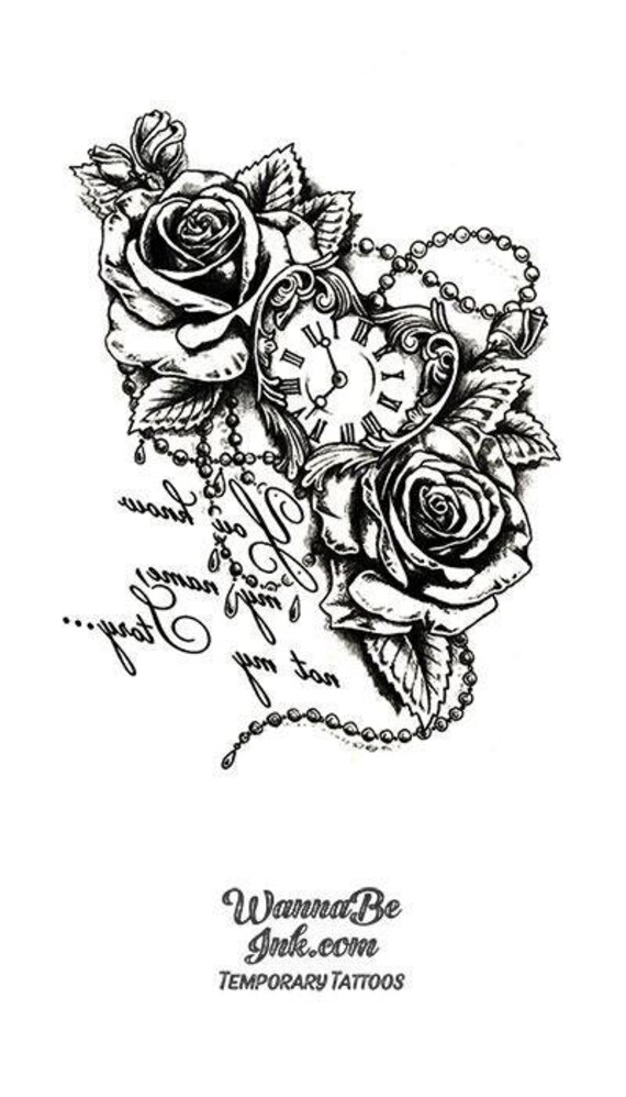 Buy Temporary Tattoos Goth Flower Arm Length Tattoo Grunge Online in  India  Etsy