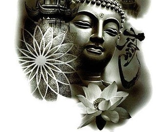 Buddha Temple and Lotus Flower Best Temporary Tattoos - Etsy Singapore Buddha Temple and Lotus Flower Best Temporary Tattoos - Etsy Singapore