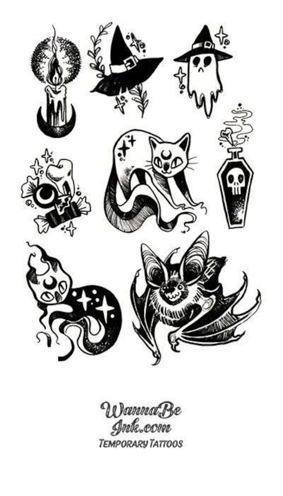 Printable Halloween Temporary Tattoos  Entertain the Idea