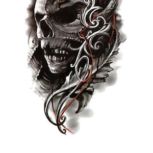 Mummy Skull And Butterfly Best Temporary Tattoos